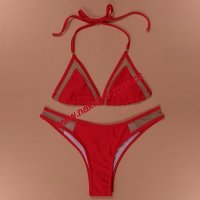 Dámské dvoudílné plavky - bikiny - opalovačky - Červené