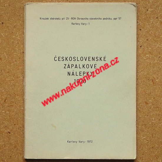 Československé zápalkové nálepky 1970 - Kliknutím na obrázek zavřete