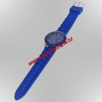 Dámské módní silikonové náramkové hodinky Modré