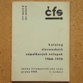 Katalog slovenských zápalkových nálepek 1964-1970 Šperk, Motyčík
