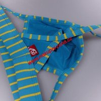 Pánská tanga pruhované modré - pánské spodní prádlo