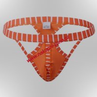 Pánská tanga pruhované oranžový - pánské spodní prádlo